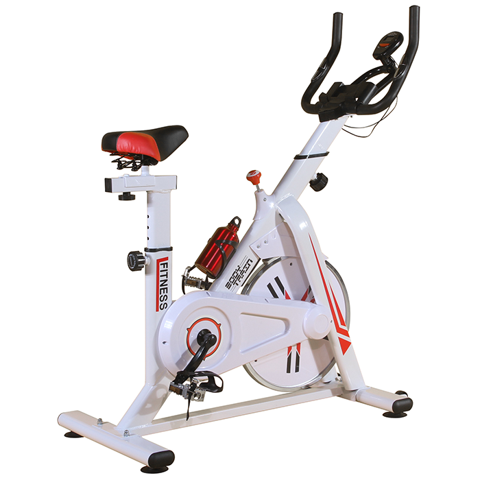 BodyTrain ES-7021 Racing Studio Style Exercise Bike White