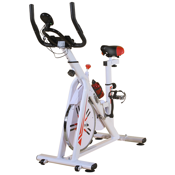 BodyTrain ES-7021 Racing Studio Style Exercise Bike White
