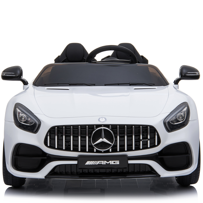 Kids Electric Car Mercedes AMG GT 12v Twin Seat - White - Image 6
