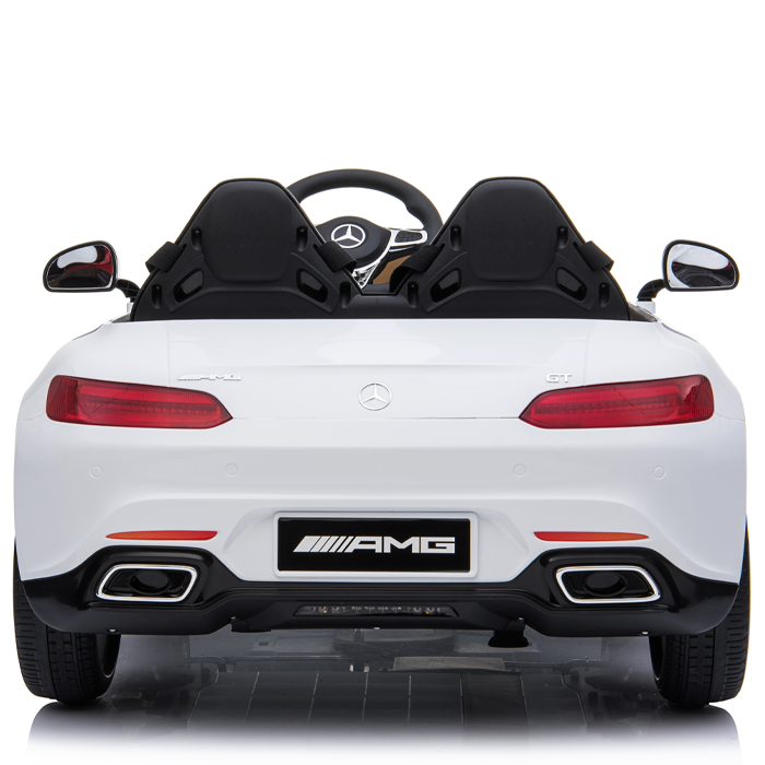 Kids Electric Car Mercedes AMG GT 12v Twin Seat - White - Image 8