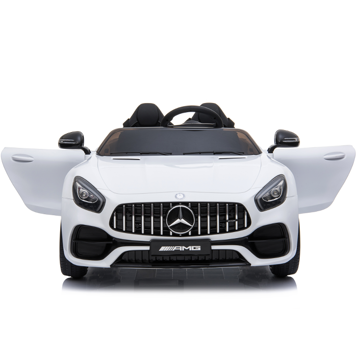 Kids Electric Car Mercedes AMG GT 12v Twin Seat - White - Image 7
