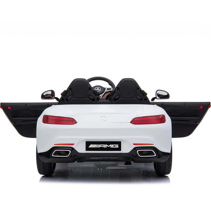 Kids Electric Car Mercedes AMG GT 12v Twin Seat - White - Image 9