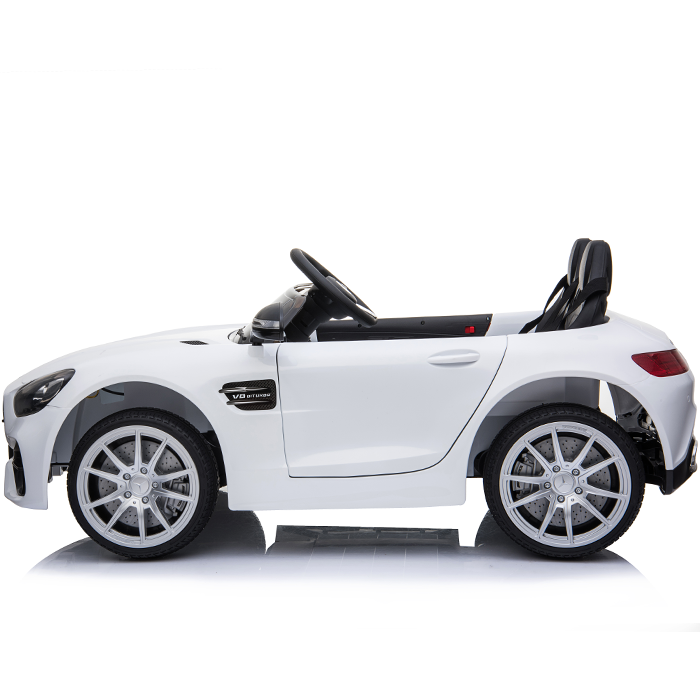 Kids Electric Car Mercedes AMG GT 12v Twin Seat - White - Image 10
