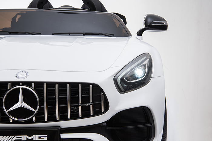 Kids Electric Car Mercedes AMG GT 12v Twin Seat - White - Image 17