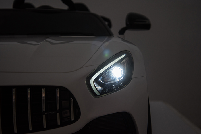 Kids Electric Car Mercedes AMG GT 12v Twin Seat - White - Image 24