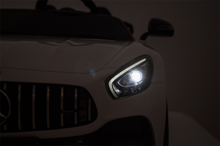 Kids Electric Car Mercedes AMG GT 12v Twin Seat - White - Image 23