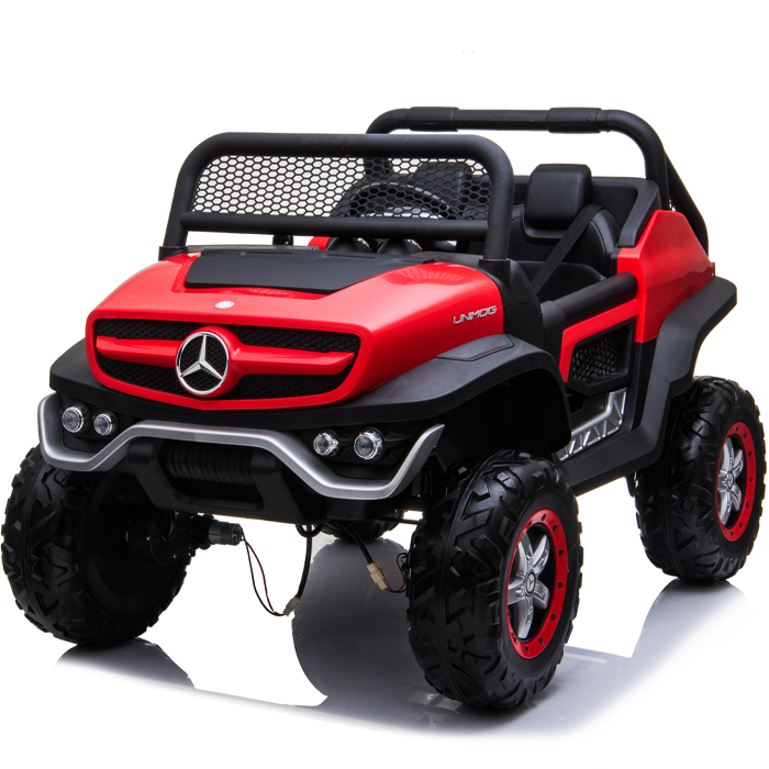 Kids Ride On Mercedes-Benz UniMog - 12V Red