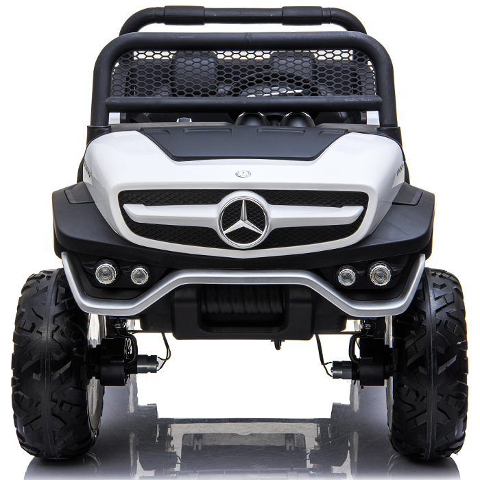 Kids Electric Ride On Mercedes-Benz UniMog White - Image 4