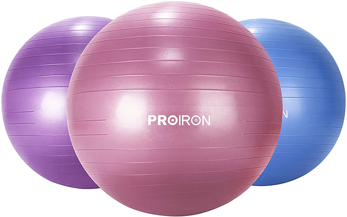PROIRON 75cm Anti-Burst Red Swiss Yoga Exercise Ball