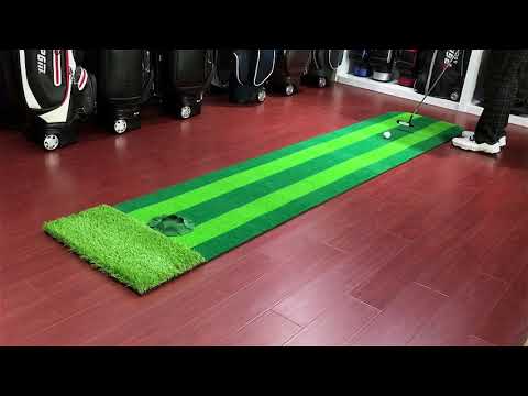Hilllman PGM Two-Tone Artificial Turf Golf Putting Green - Image 14