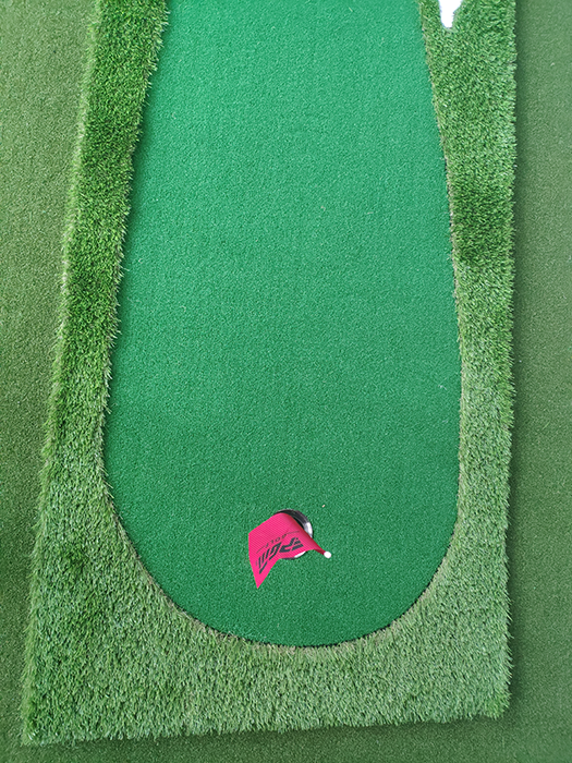 Hilllman PGM Golf Artificial Turf Three Hole Putting Green 1m x 3m