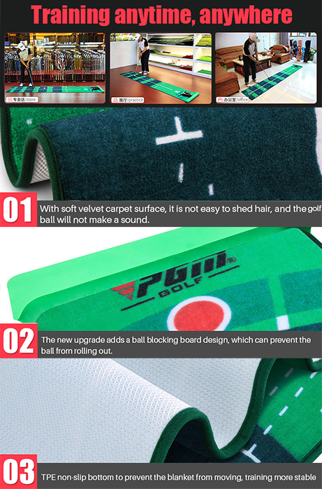 Hillman PGM Portable Golf Putting Drill Mat