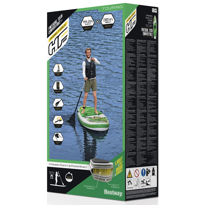 Bestway 11ft 2" Hydro-Force Freesoul Tech Inflatable Paddle Board SUP Set