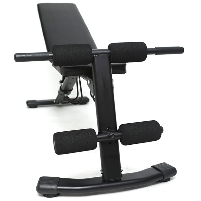 BodyTrain Adjustable Squat Rack Barbell Stands & Foldable Adjustable Weight Bench Package