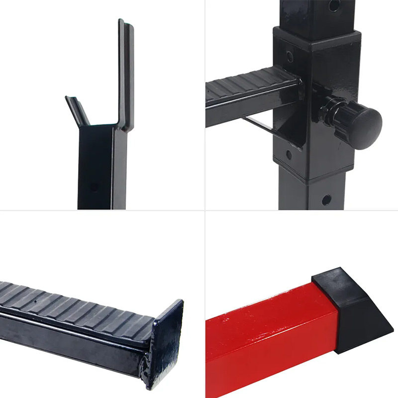 BodyTrain Adjustable Squat Rack Barbell Stands & Foldable Adjustable Weight Bench Package