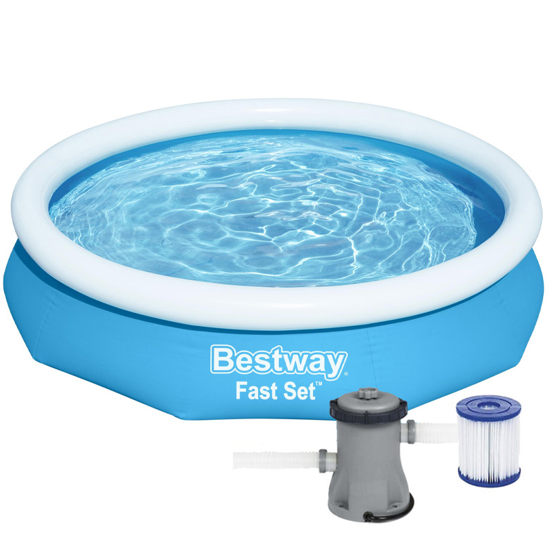 BestWay 10ft x 26inch Fast Set™ Above Ground Swimming Pool With Filter
