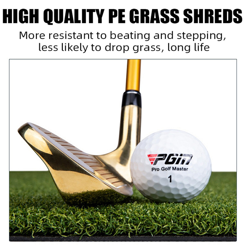 Hillman PGM Semi-Automatic Golf Ball Dispenser and Large Deluxe Turf Practice Mat with Rubber Tee