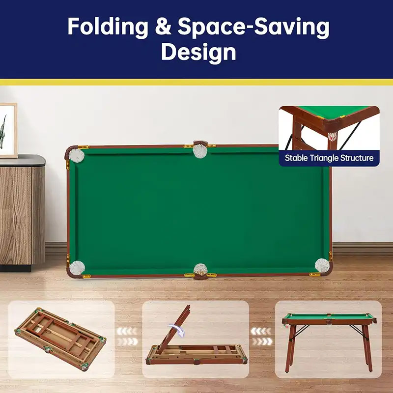 Walker & Simpson 4ft Pool Table with Folding Legs