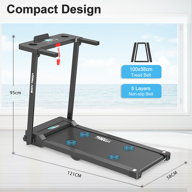BodyTrain P80G Motorised Folding Bluetooth Treadmill