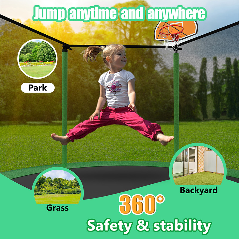 8ft Trampoline and Safety Enclosure