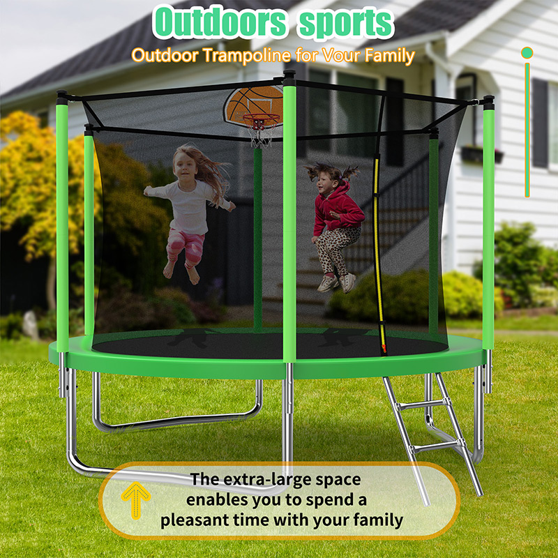 8ft Trampoline and Safety Enclosure