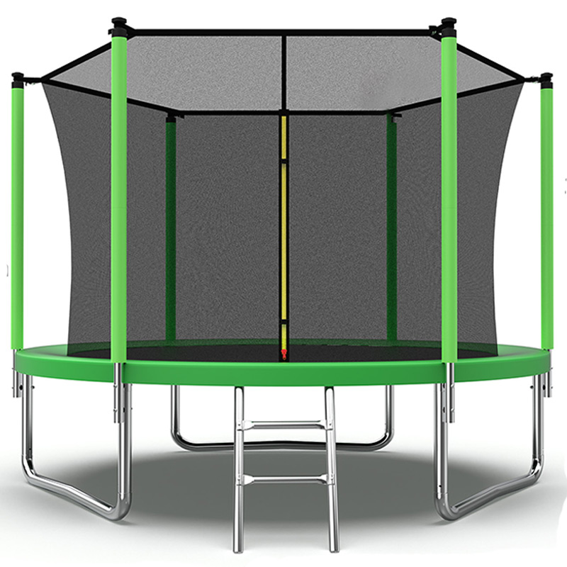 Velocity 8ft Trampoline with Safety Enclosure and Ladder - Image 14