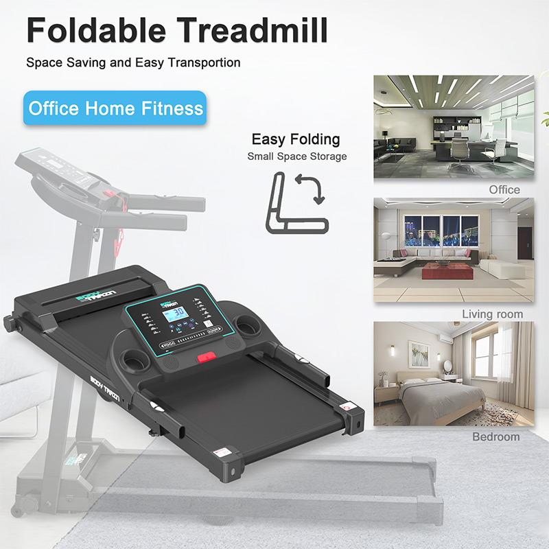 BodyTrain S80 Motorised Folding Bluetooth Treadmill