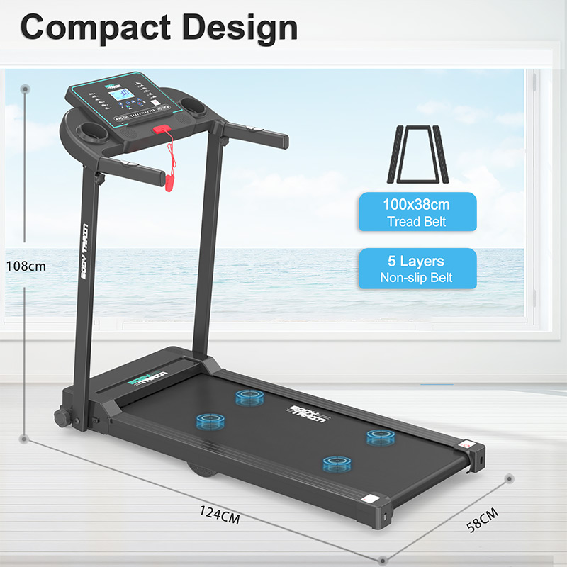 BodyTrain S80 Motorised Folding Bluetooth Treadmill