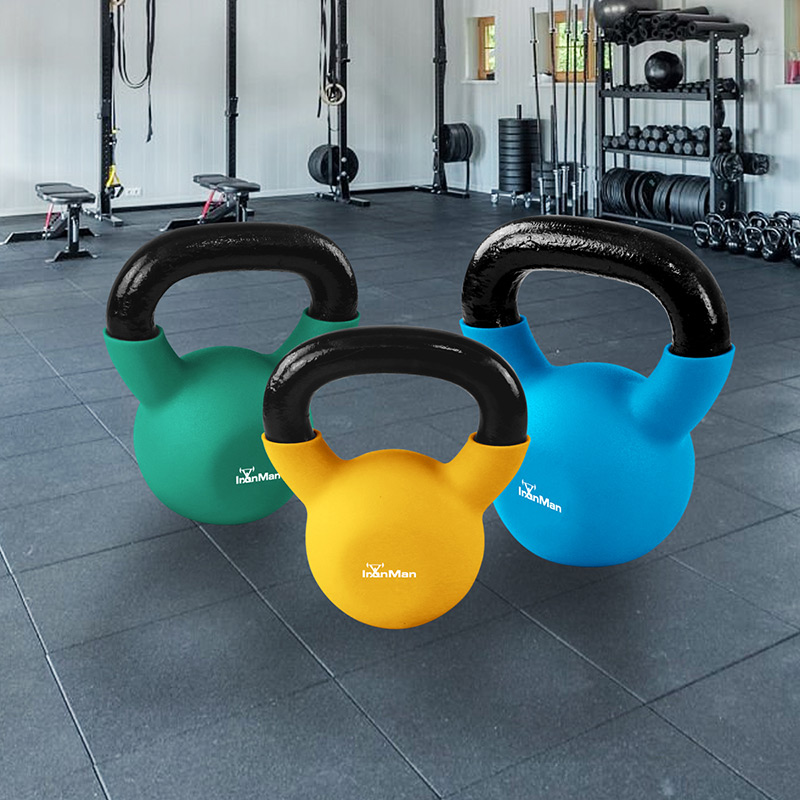 Ironman 10kg Cast Iron Coated Kettlebell