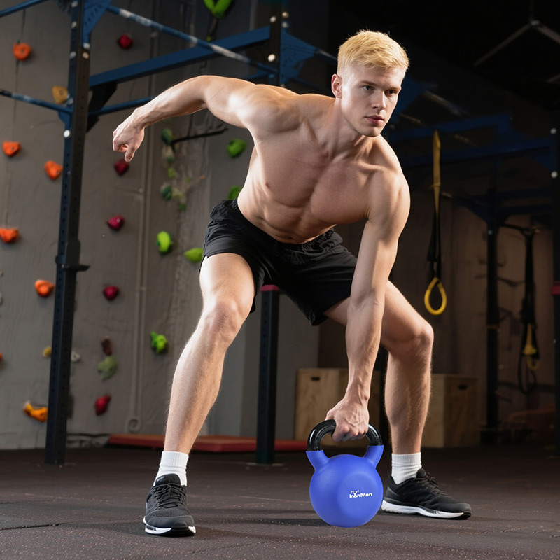 Ironman 6kg Cast Iron Coated Kettlebell