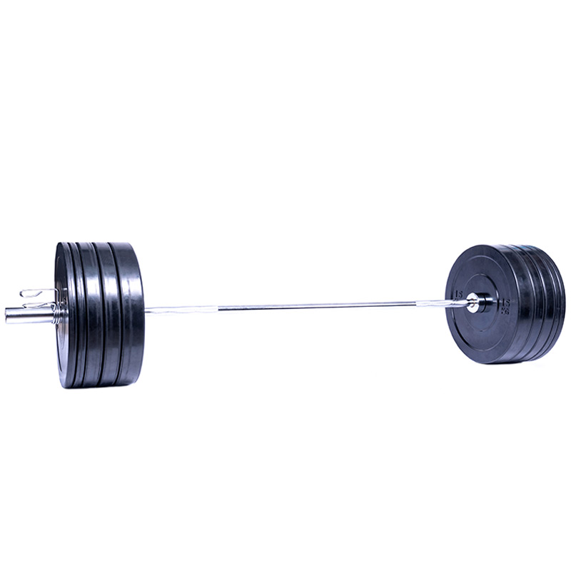 Ironman 100kg Olympic Bumper Weight Set with 72" Olympic Weight Bar