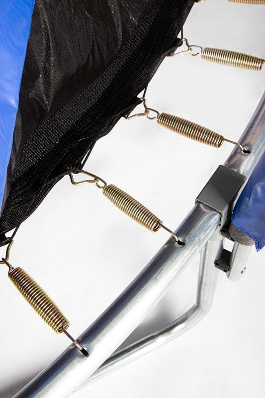 Amigo 8ft Trampoline with Enclosure Free Shoe Tidy & Ladder – Blue