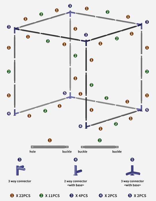 Hillman PGM 3m Heavy Duty Golf Practice Cage & Net with Target