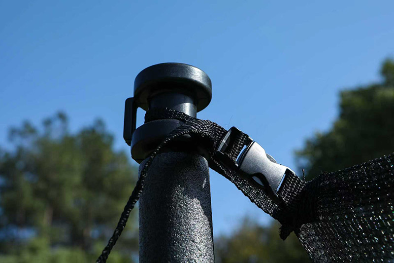 8ft Trampoline & Safety Enclosure Free Shoe Tidy & Ladder – Blue